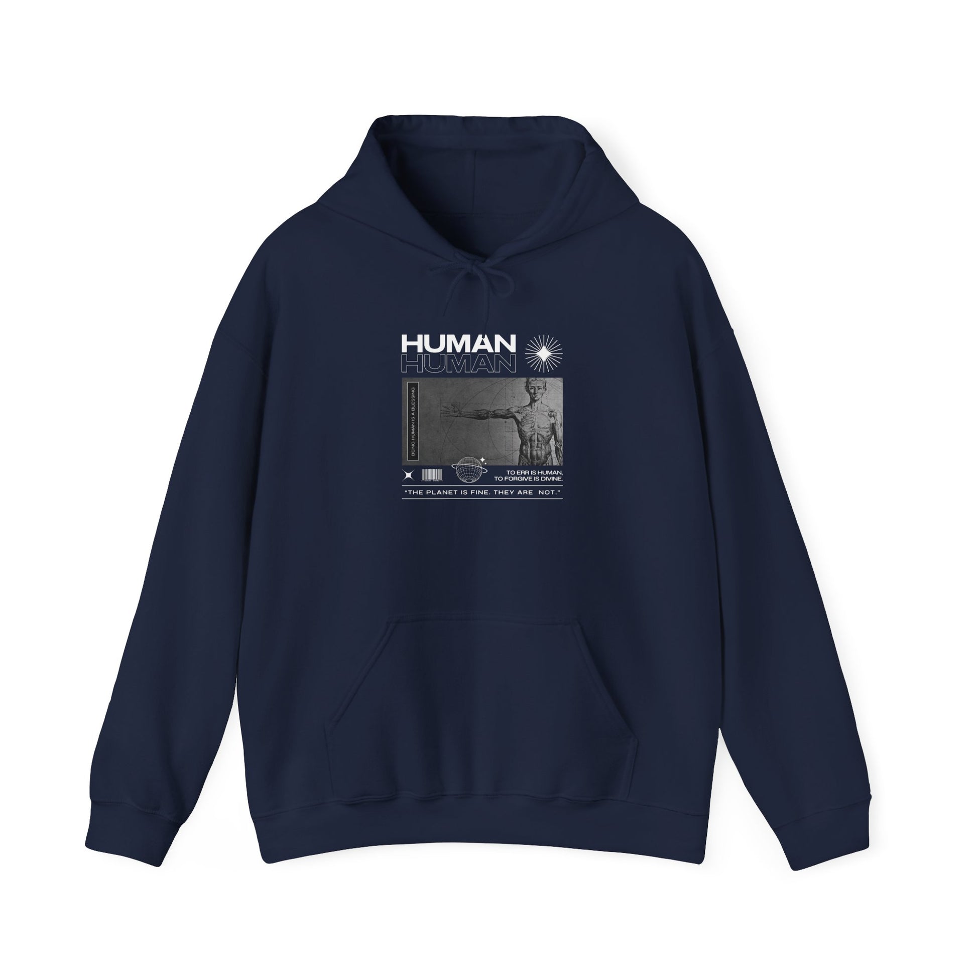 Human Graphic Unisex Heavy Blend Hooded Sweatshirt