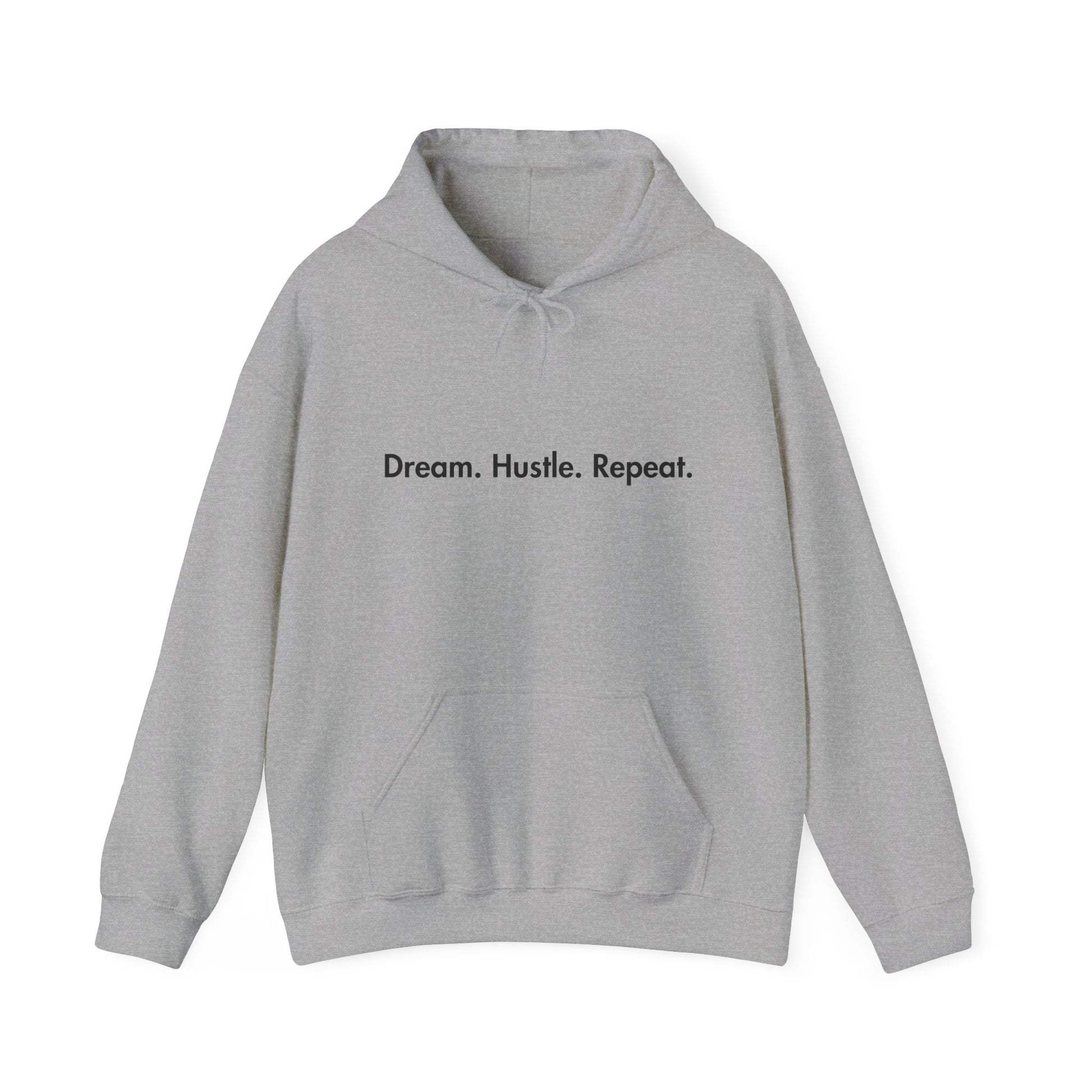 Motivational Unisex Hoodie - Dream. Hustle. Repeat.
