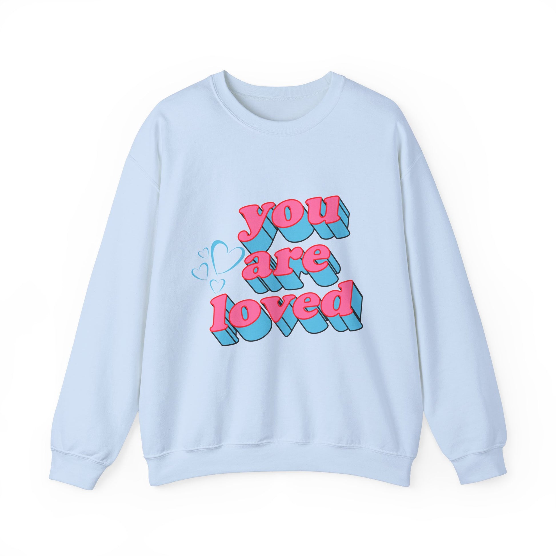 You Are Loved Unisex Heavy Blend™ Crewneck Sweatshirt - Cozy Message for Supportive Soul