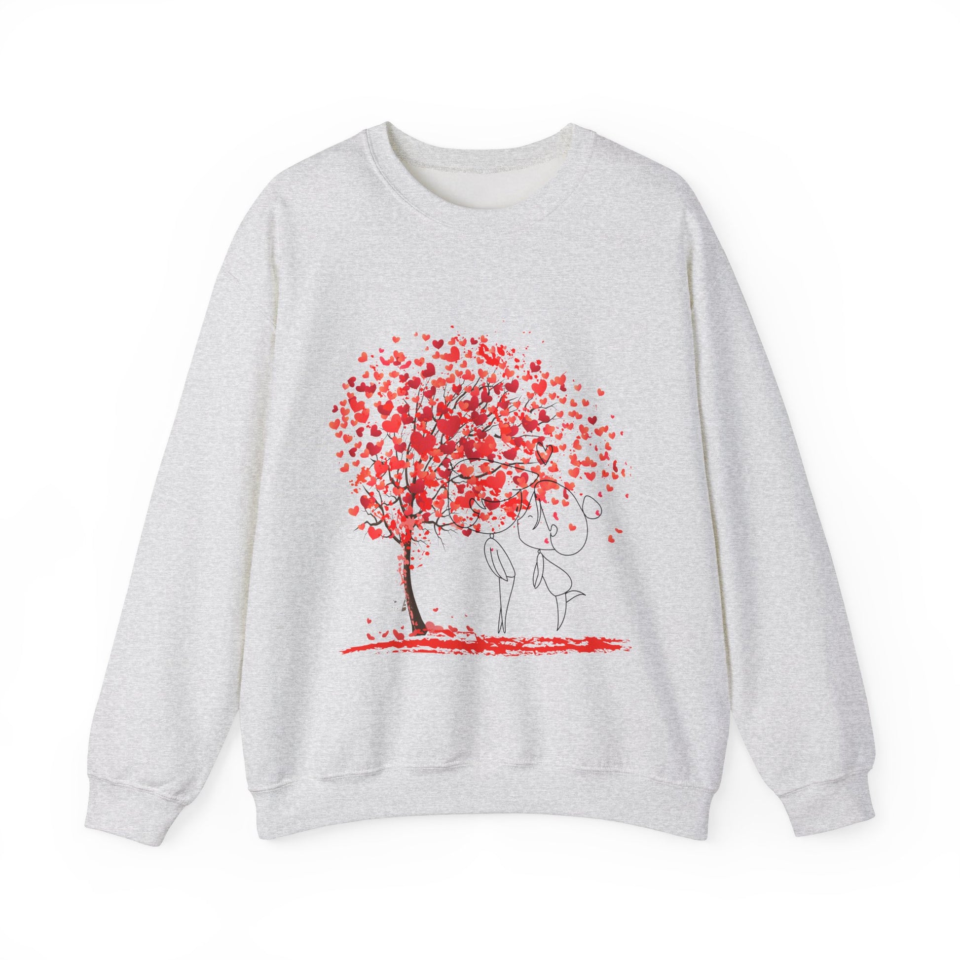 Love Tree Unisex Heavy Blend™ Crewneck Sweatshirt - Cozy Heartfelt Gift for Valentine's Day