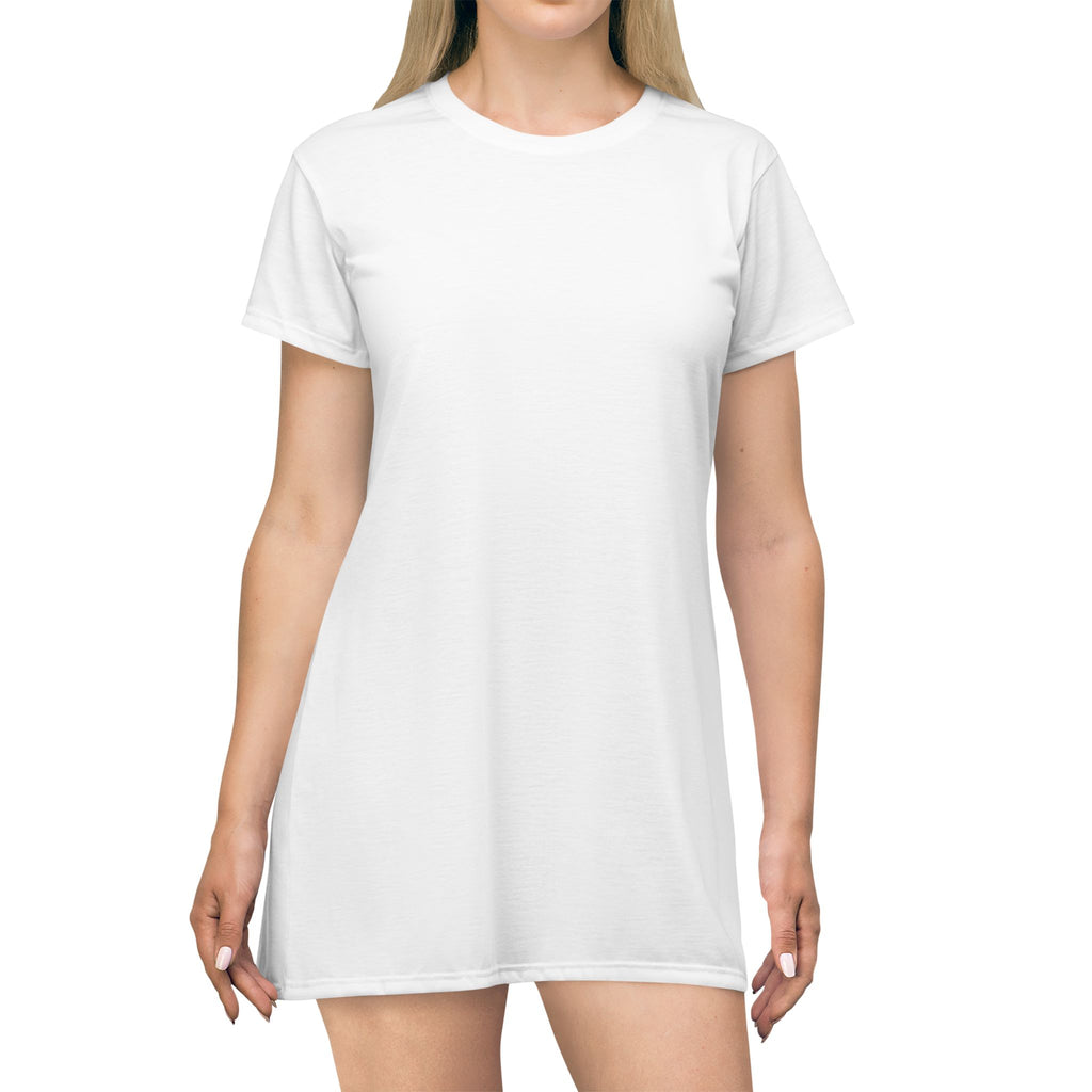 Sunflower Print T-Shirt Dress