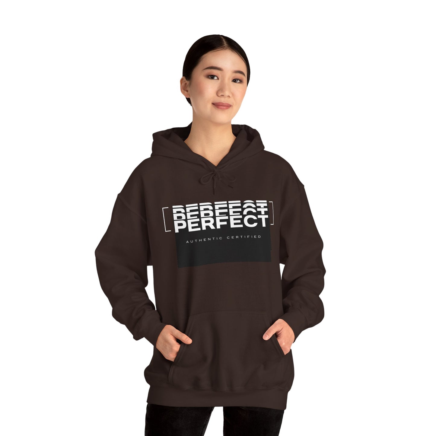 Unisex Heavy Blend™ Hoodie - 'Defeat Perfect' Graphic Sweatshirt