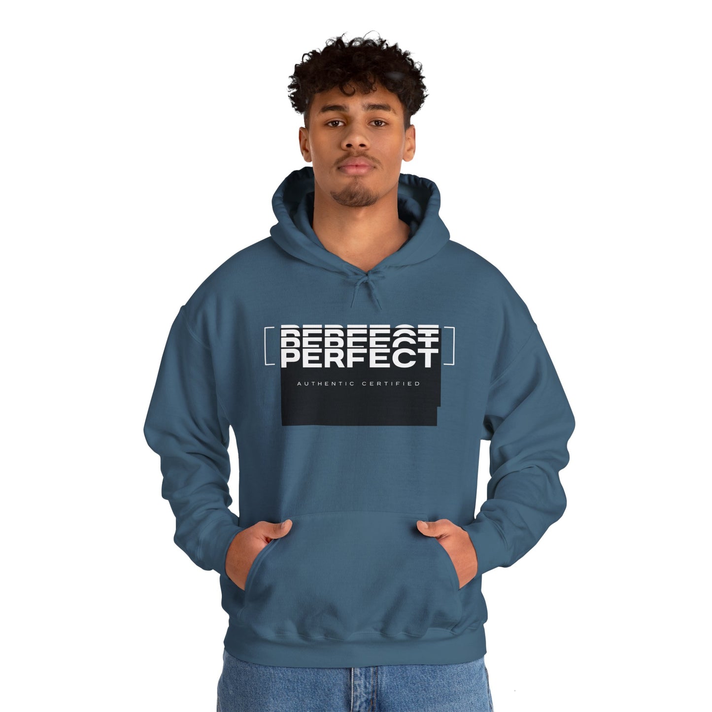 Unisex Heavy Blend™ Hoodie - 'Defeat Perfect' Graphic Sweatshirt