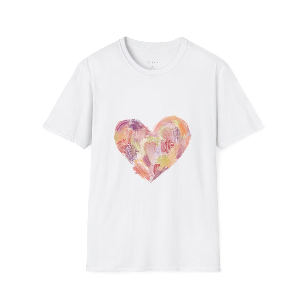 Watercolor Heart Unisex Softstyle T-Shirt