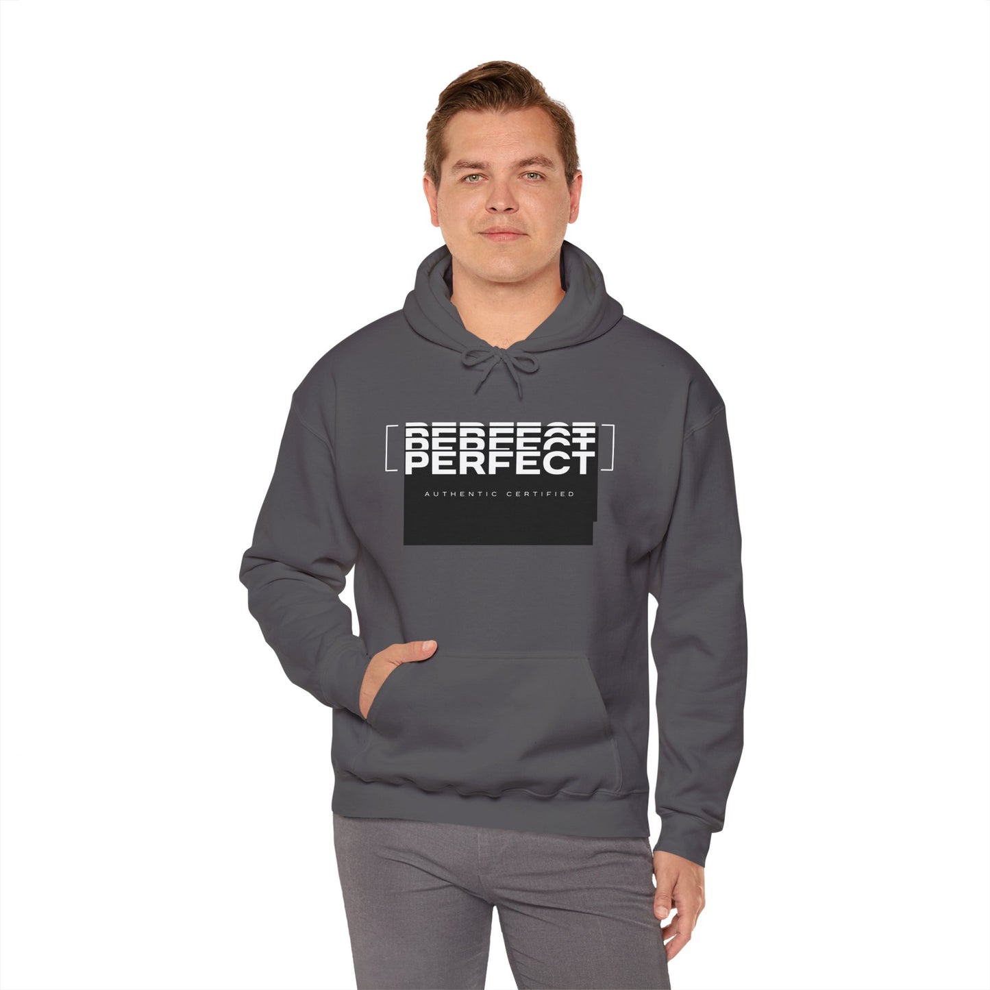 Unisex Heavy Blend™ Hoodie - 'Defeat Perfect' Graphic Sweatshirt