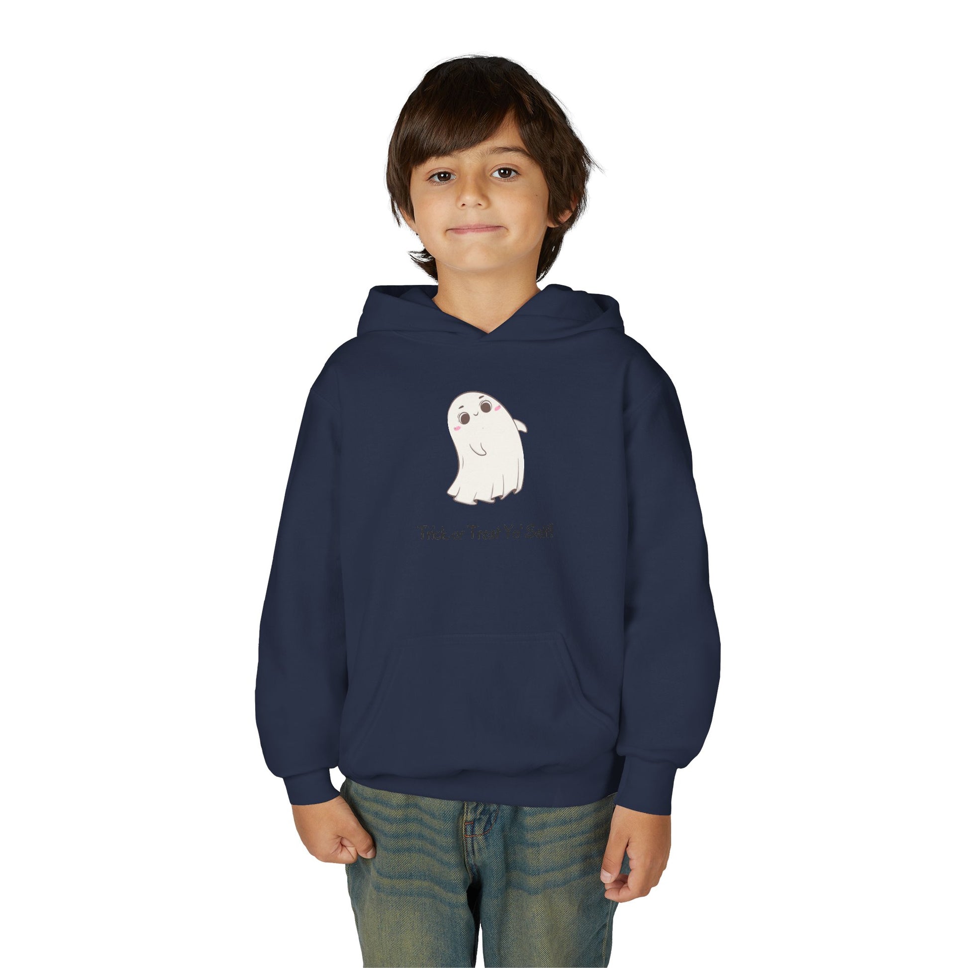 Ghost Hoodie for Kids – Halloween Sweatshirt, Fun Fall Gift