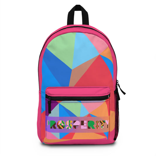 Colorful Prosperity Backpack - Fun and Motivational Bag for Students and Travelers