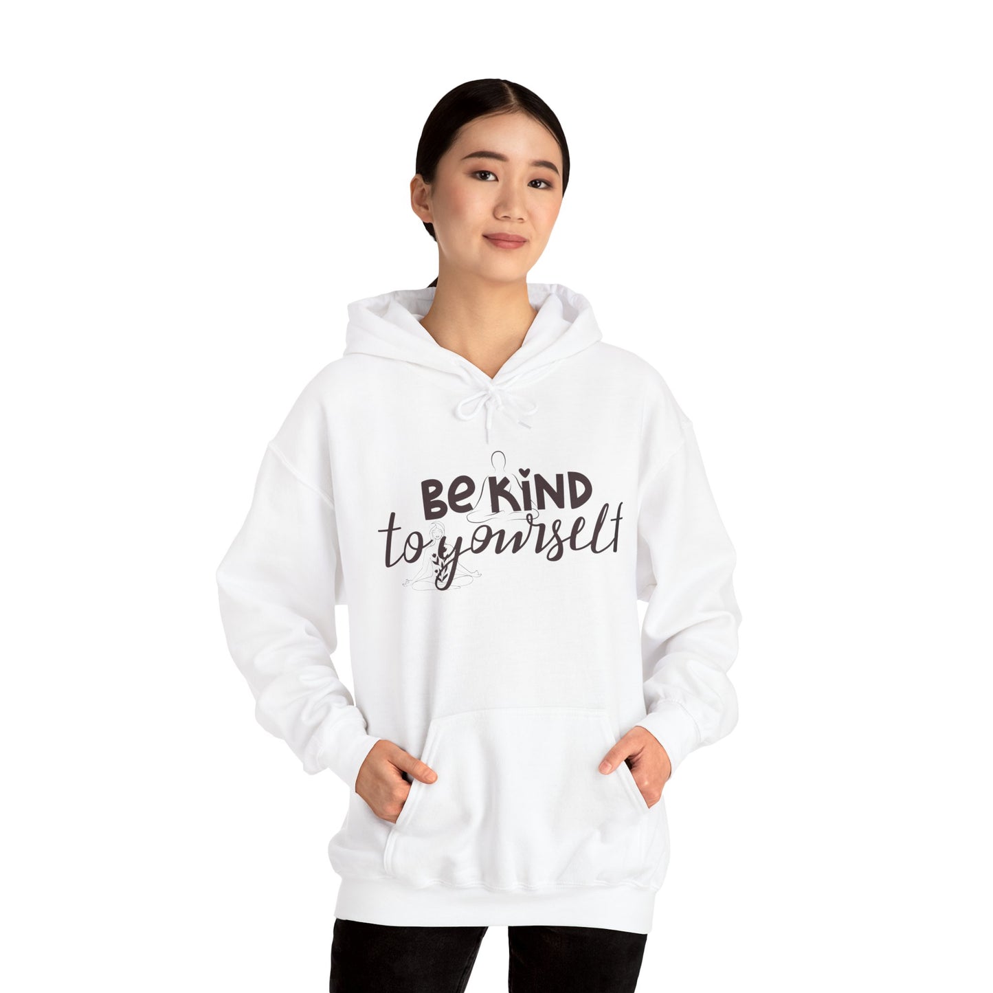 Be Kind to Yourself Floral Hoodie - Comfort & Inspiration for Everyday Wear