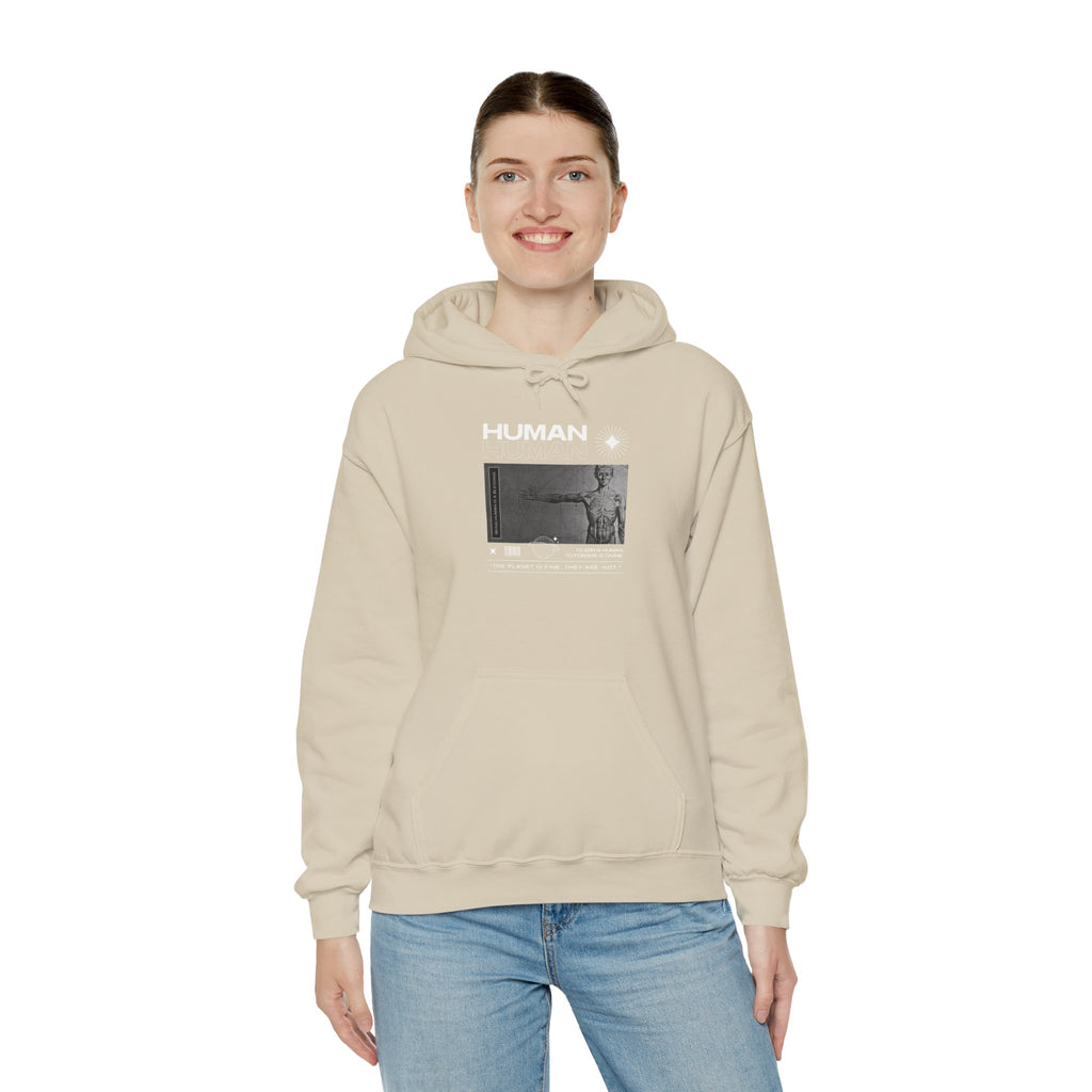 Human Graphic Unisex Heavy Blend Hooded Sweatshirt