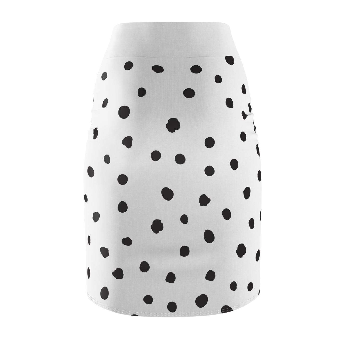 Chic Polka Dot Women's Pencil Skirt - Stylish Office & Casual Wear