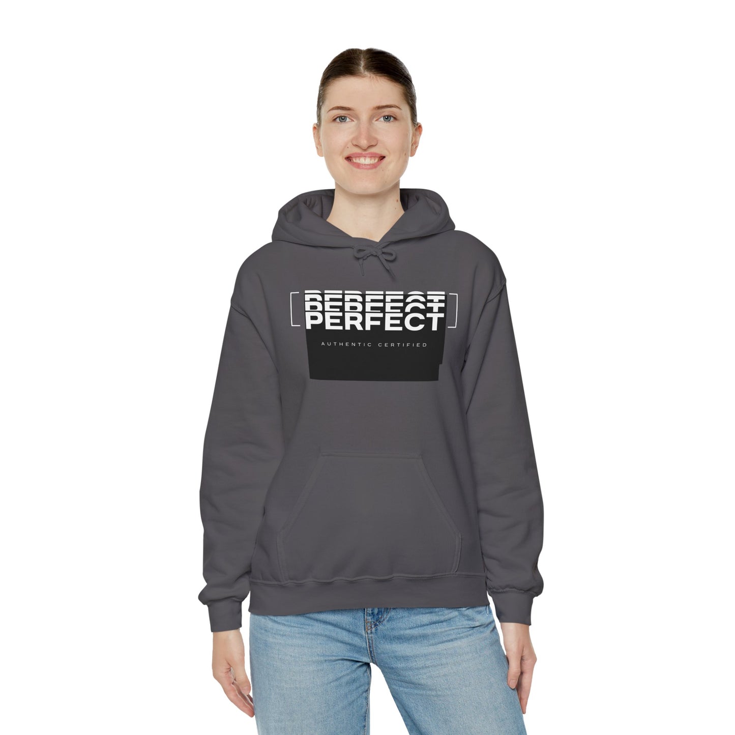 Unisex Heavy Blend™ Hoodie - 'Defeat Perfect' Graphic Sweatshirt