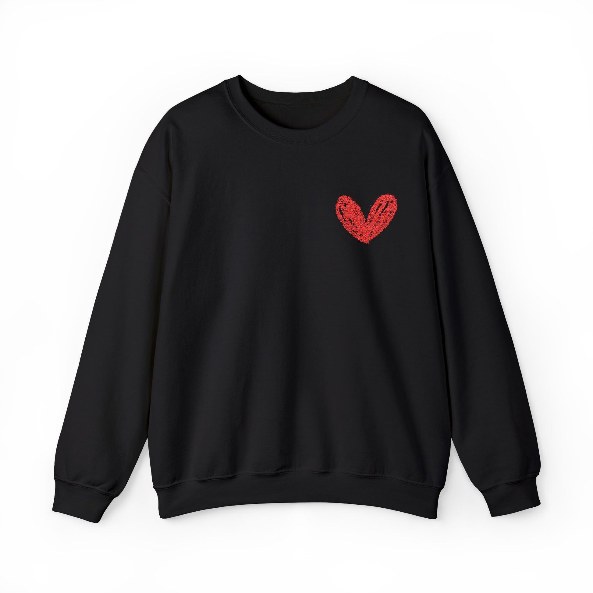 Cozy Heart Crewneck Sweatshirt - Perfect for Valentine's Day and Everyday Comfort