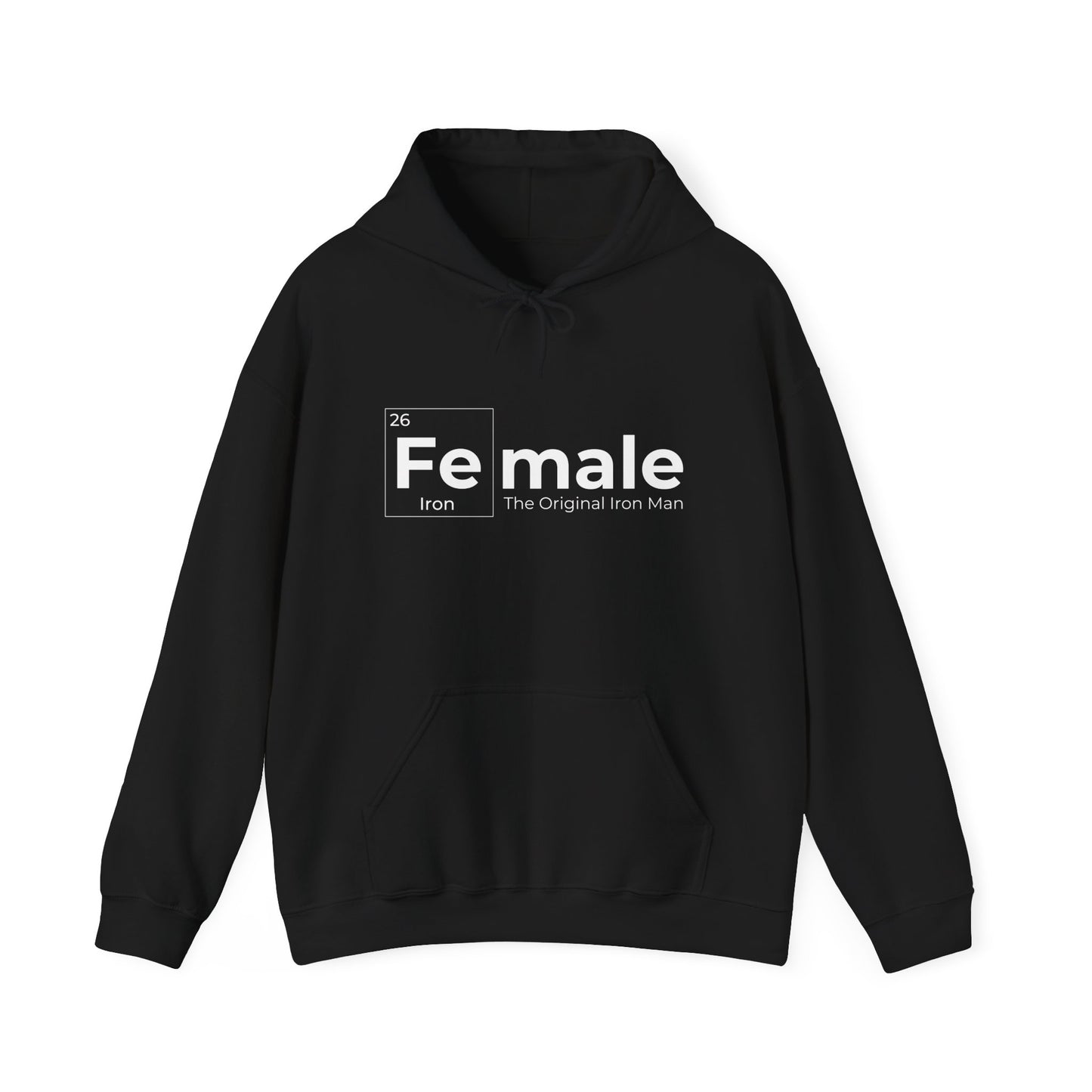 Female Iron Man Unisex Heavy Blend™ Hooded Sweatshirt