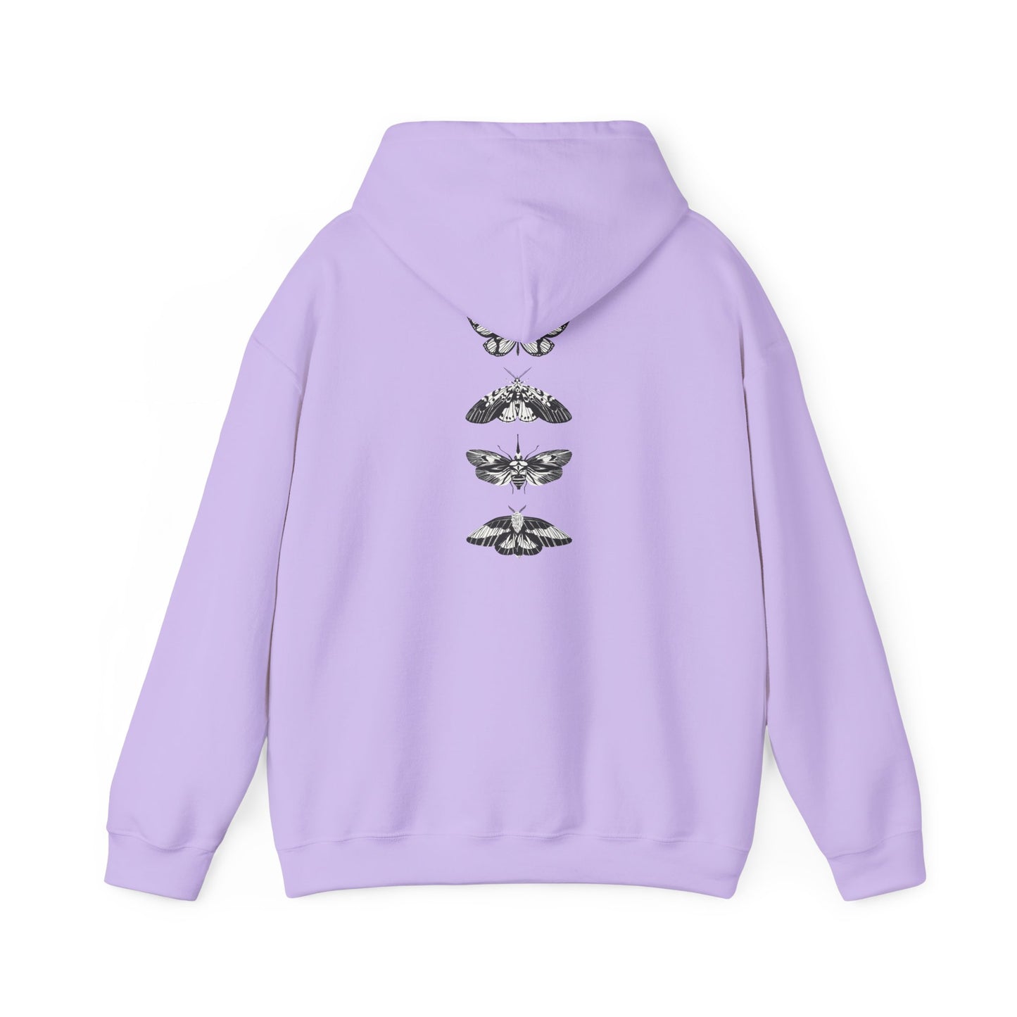 Butterfly Design Unisex Heavy Blend Hoodie – Cozy and Stylish for Nature Lovers