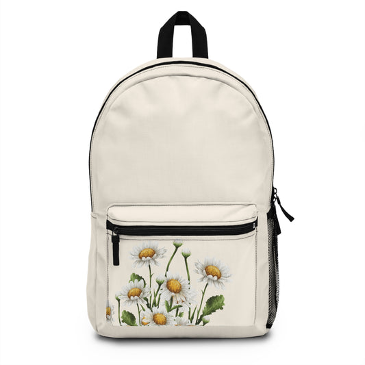 Floral Backpack - Stylish Daisy Design for Everyday Adventures