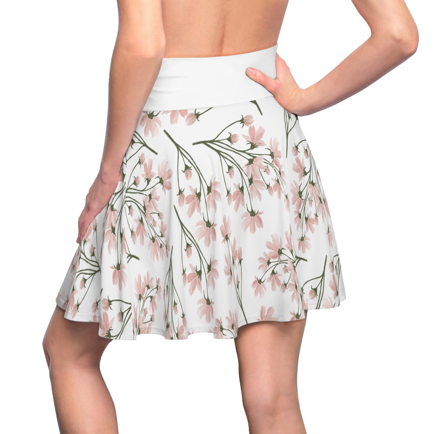 Floral Women's Skater Skirt - Perfect for Spring and Summer Fashion