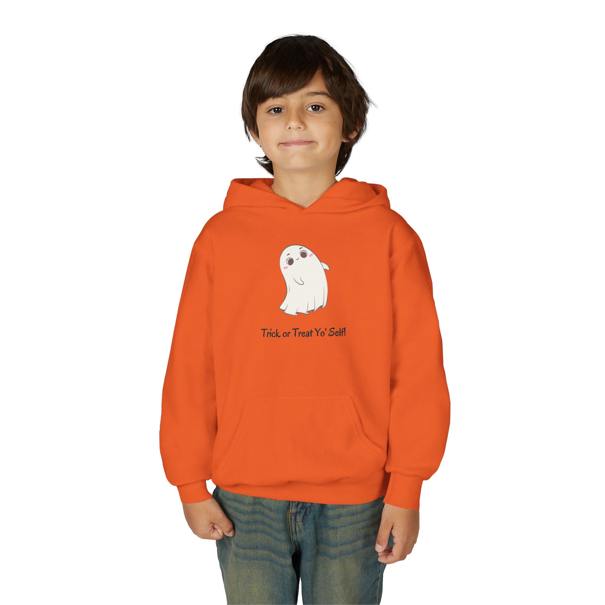 Ghost Hoodie for Kids – Halloween Sweatshirt, Fun Fall Gift