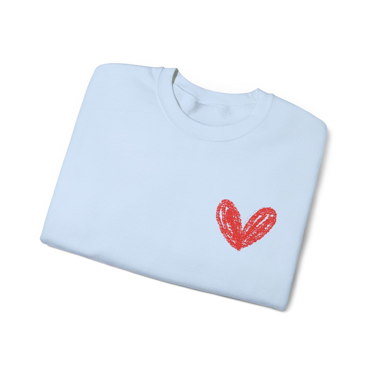 Cozy Heart Crewneck Sweatshirt - Perfect for Valentine's Day and Everyday Comfort