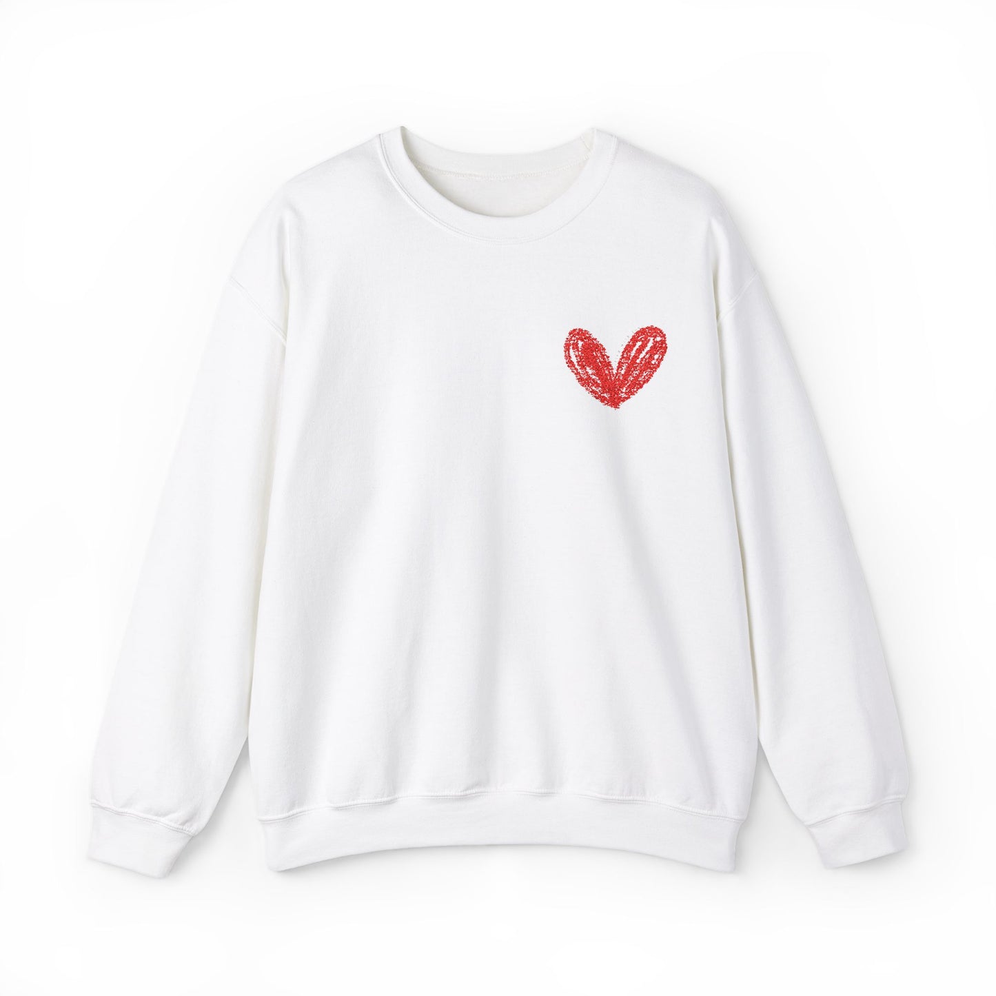 Cozy Heart Crewneck Sweatshirt - Perfect for Valentine's Day and Everyday Comfort