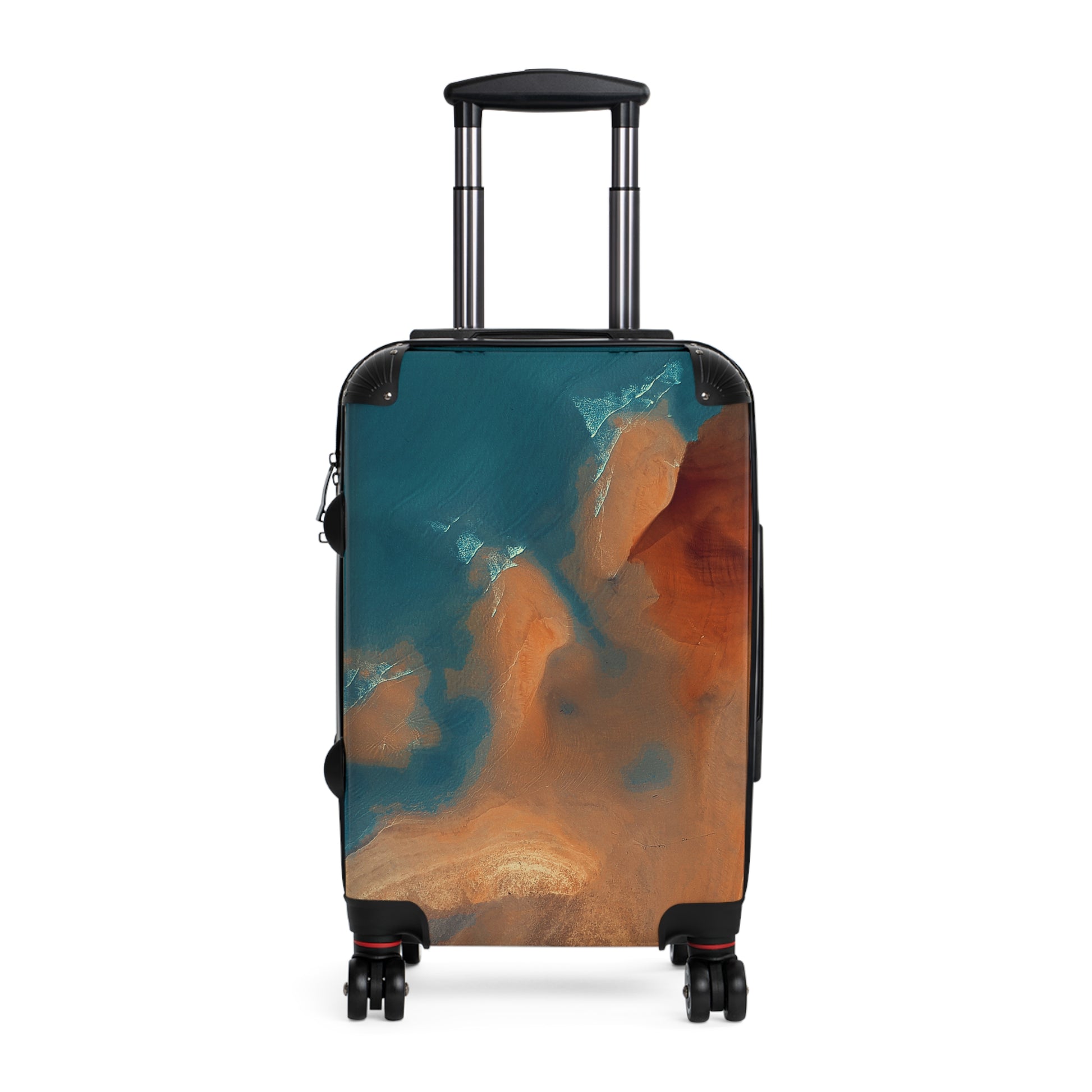 Stylish Travel Suitcase with Oceanic Design