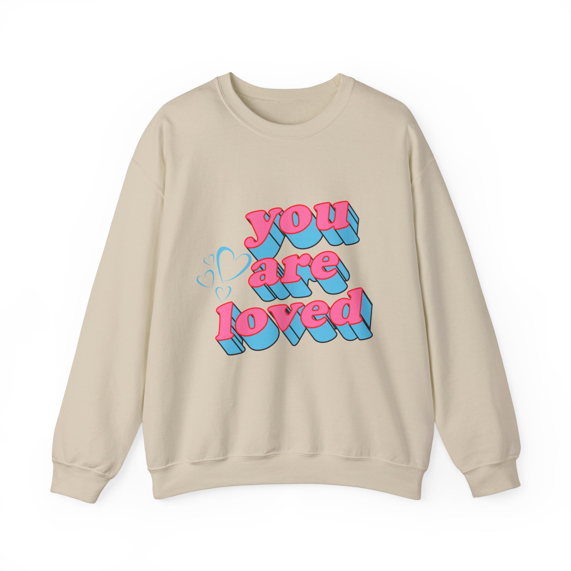You Are Loved Unisex Heavy Blend™ Crewneck Sweatshirt - Cozy Message for Supportive Soul