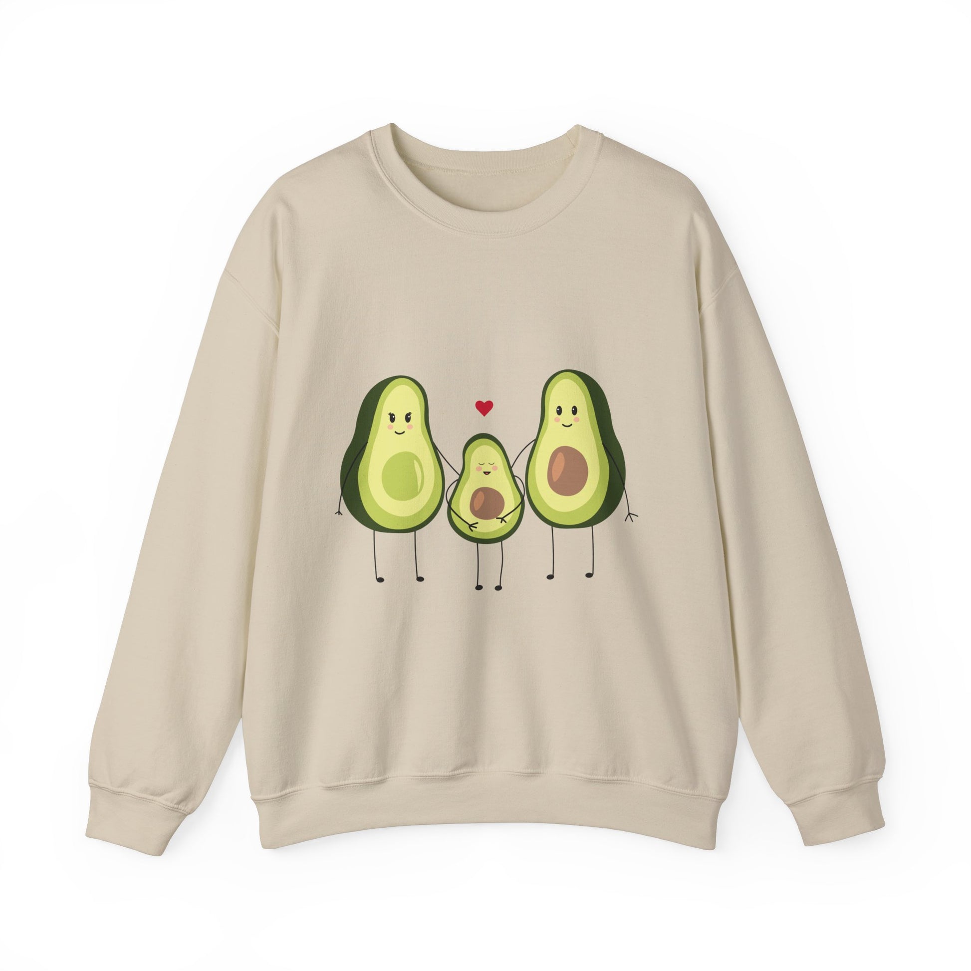 Cute Avocado Family Unisex Crewneck Sweatshirt - Perfect for Food Lovers
