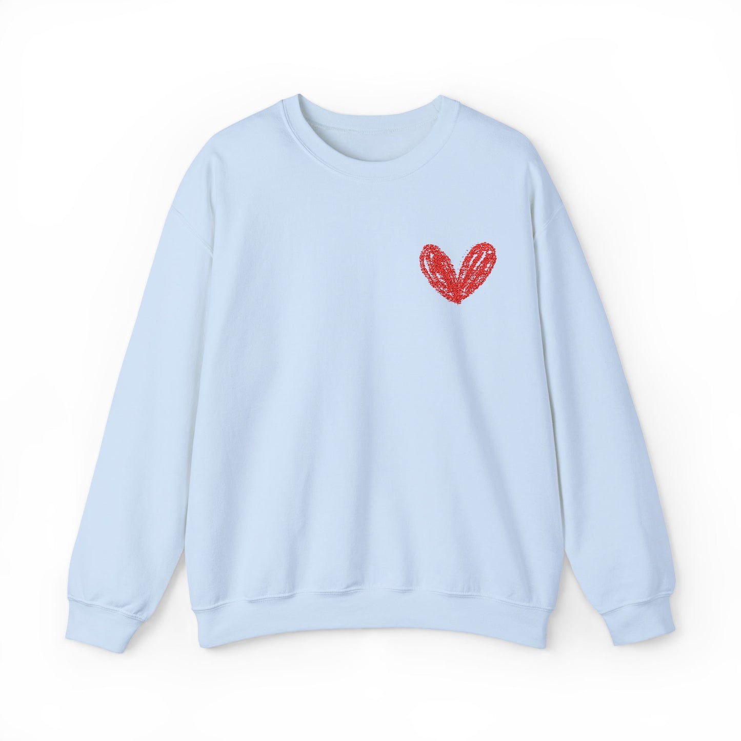 Cozy Heart Crewneck Sweatshirt - Perfect for Valentine's Day and Everyday Comfort