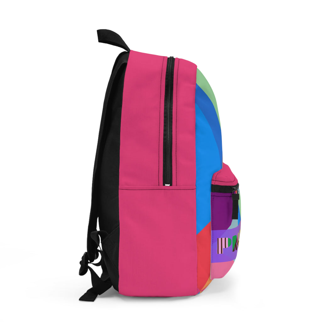 Colorful Prosperity Backpack - Fun and Motivational Bag for Students and Travelers
