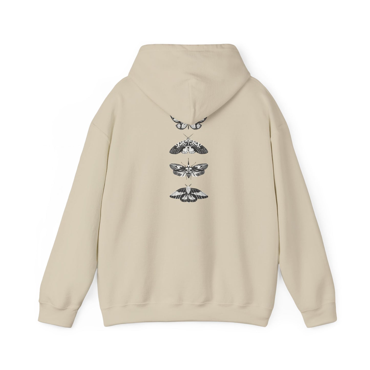 Butterfly Design Unisex Heavy Blend Hoodie – Cozy and Stylish for Nature Lovers