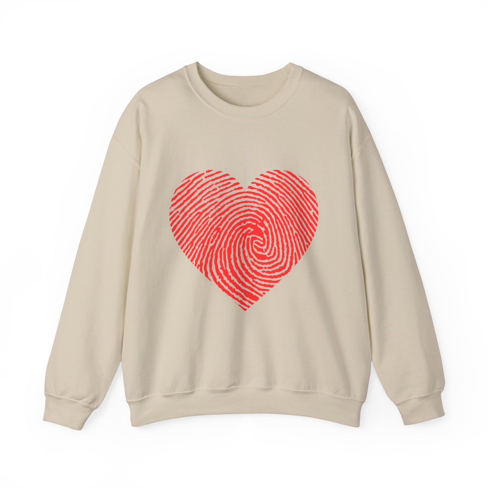Heartprint Unisex Heavy Blend™ Crewneck Sweatshirt - Perfect for Valentine's Day & Cozy Wear