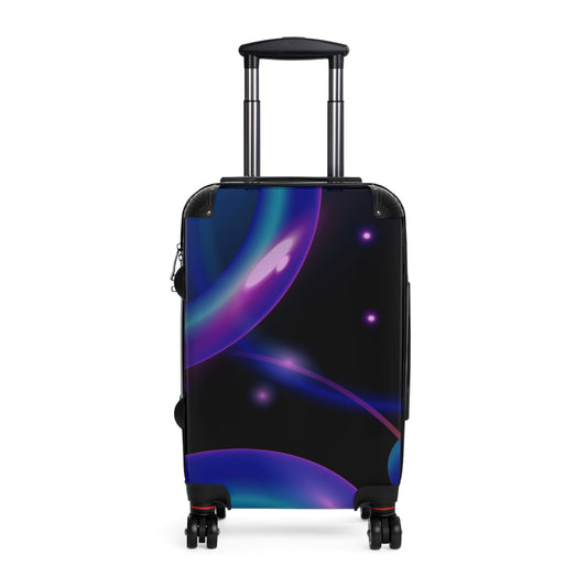 Vibrant Abstract Design Suitcase - Eye-Catching Luggage for Travel Enthusiasts