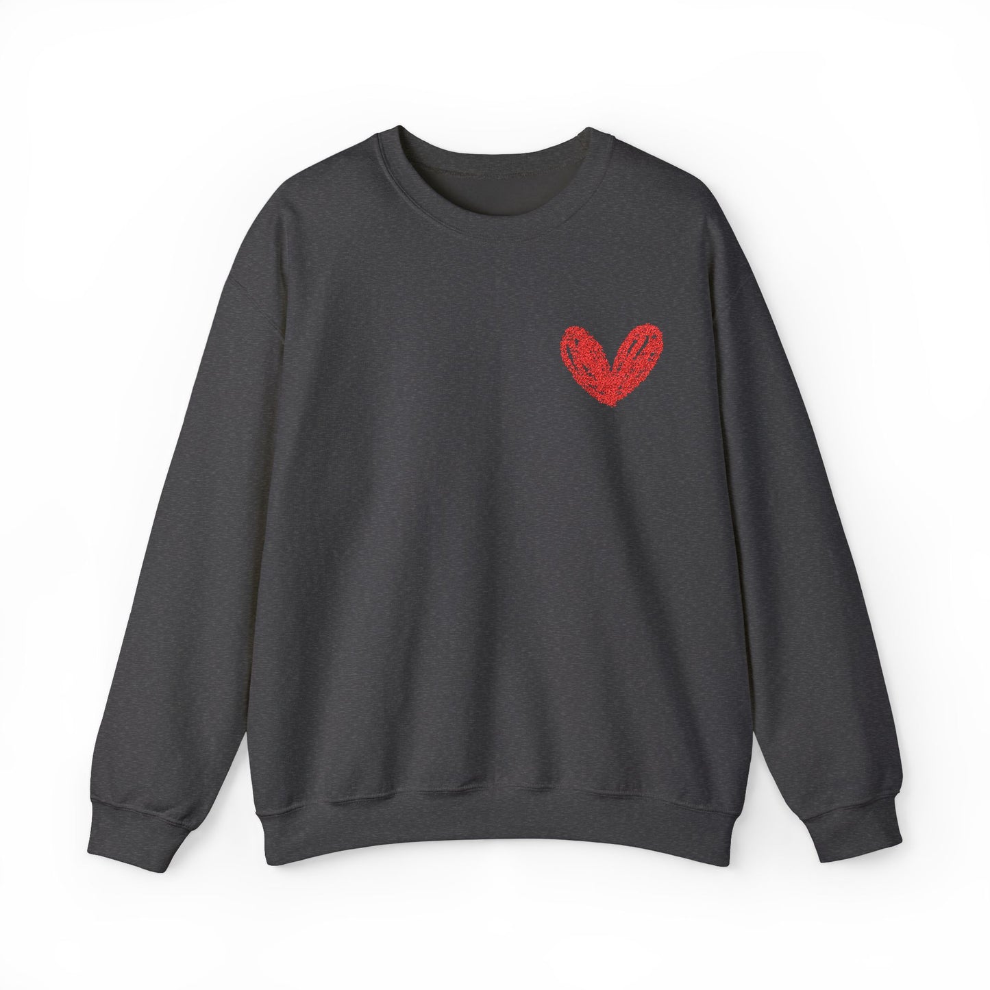 Cozy Heart Crewneck Sweatshirt - Perfect for Valentine's Day and Everyday Comfort