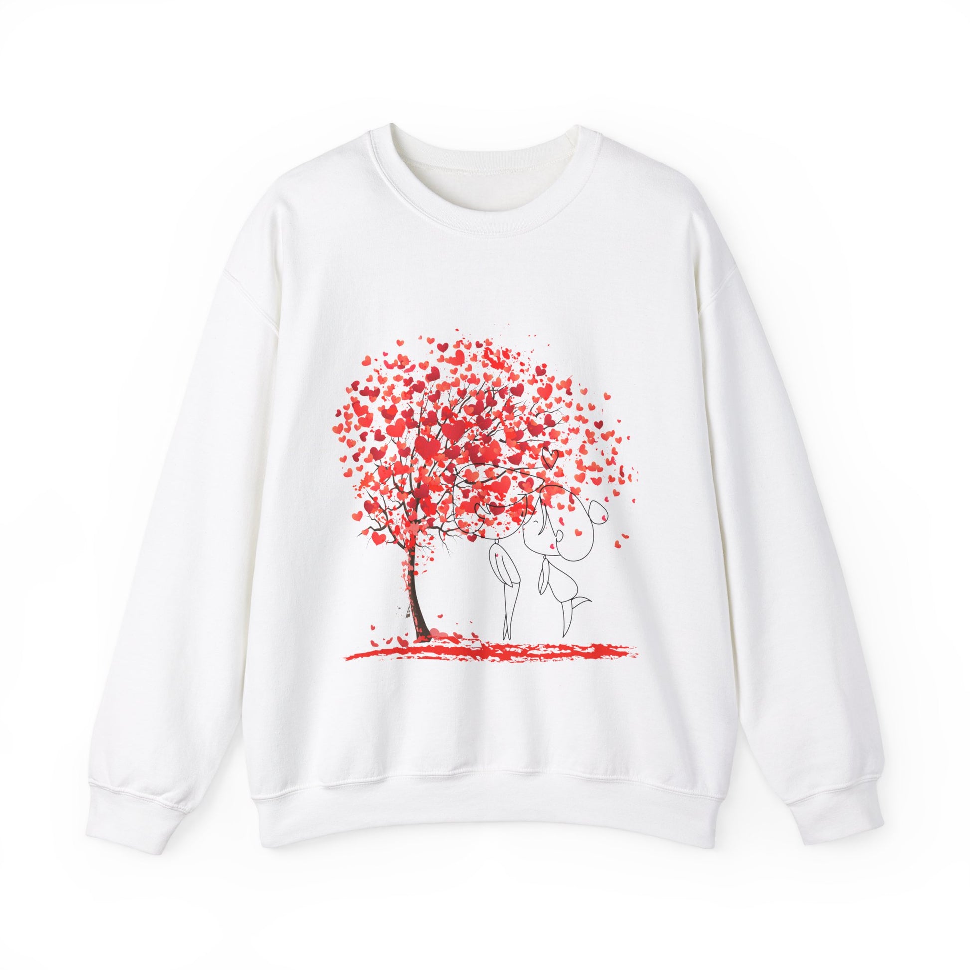 Love Tree Unisex Heavy Blend™ Crewneck Sweatshirt - Cozy Heartfelt Gift for Valentine's Day