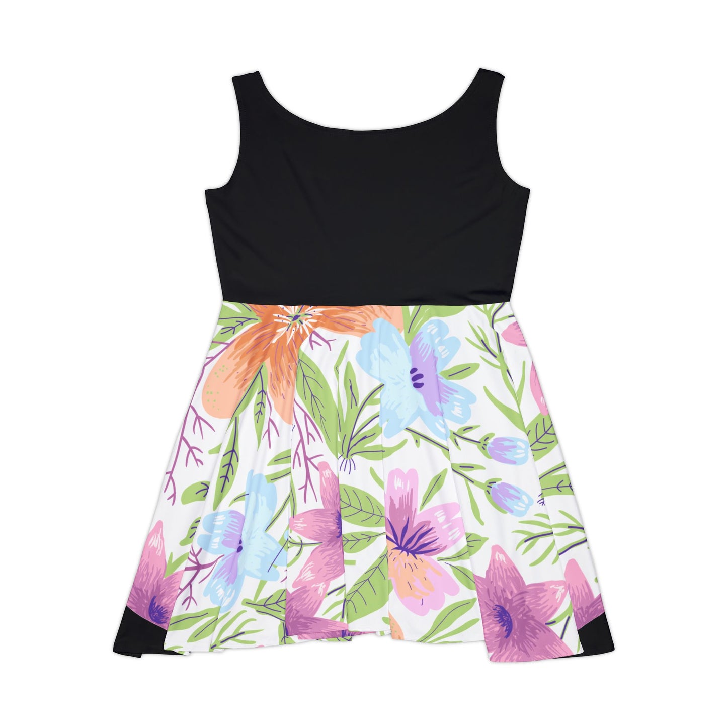 Floral Women's Skater Dress - Perfect for Spring & Summer Celebrations