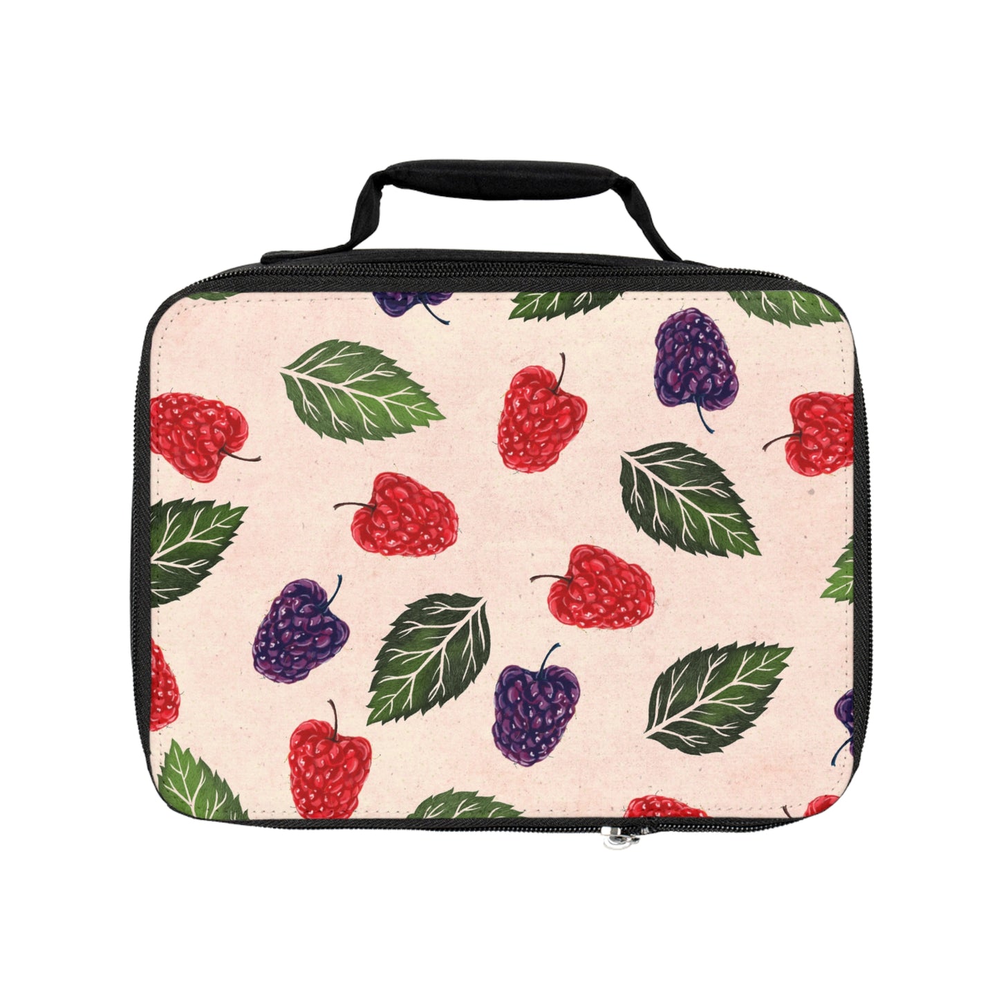 Fruit Floral Insulated Lunch Bag - Vibrant Design for School or Work