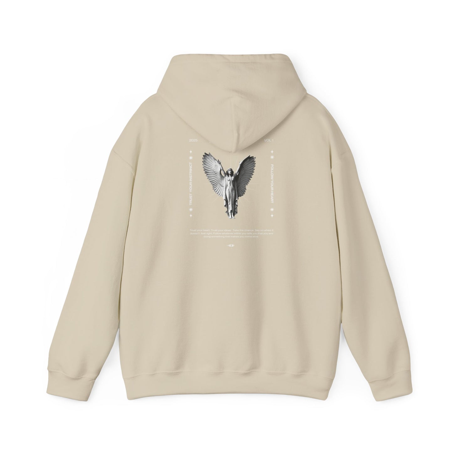 Unisex Heavy Blend™ Hooded Sweatshirt - Angel Wings Graphic Design