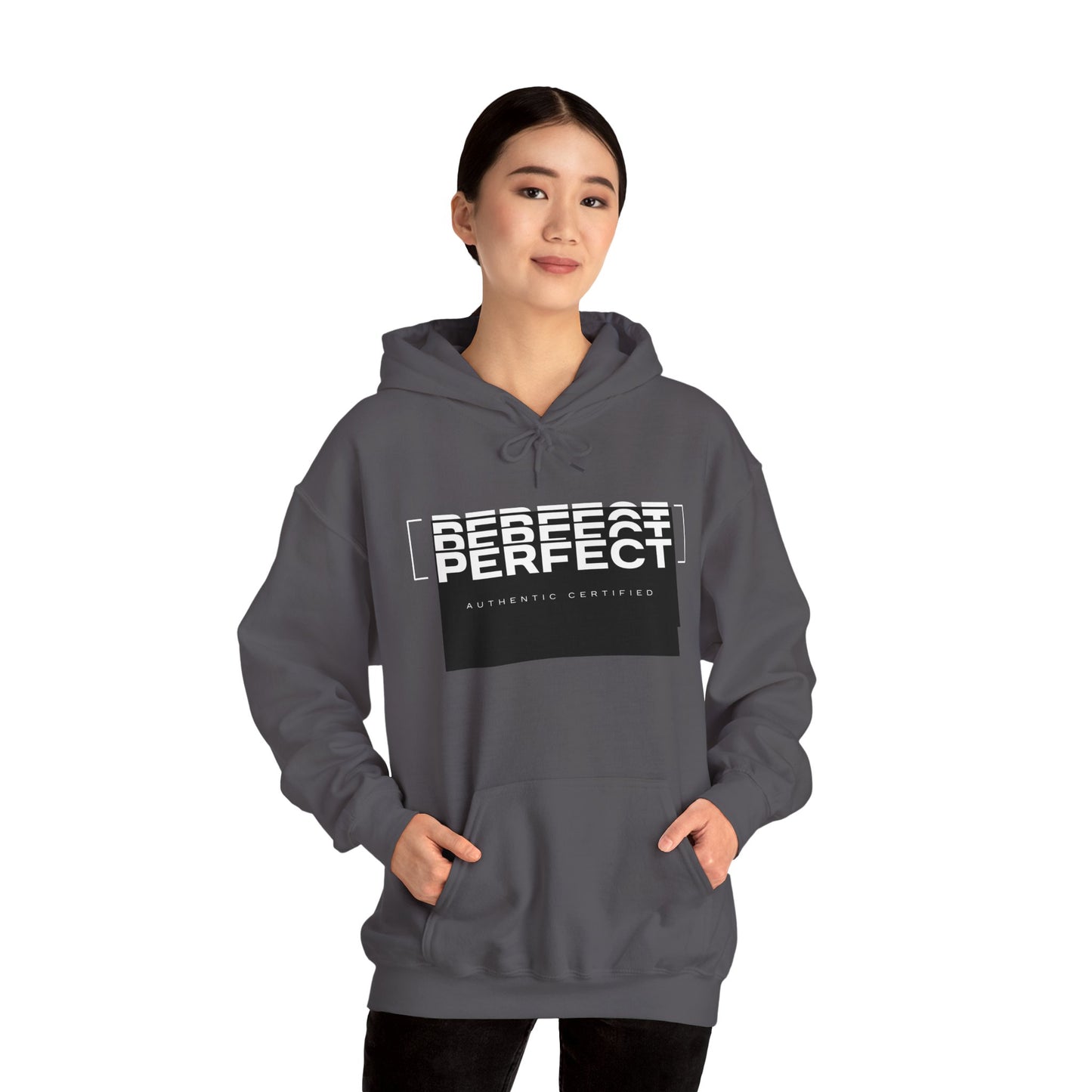 Unisex Heavy Blend™ Hoodie - 'Defeat Perfect' Graphic Sweatshirt