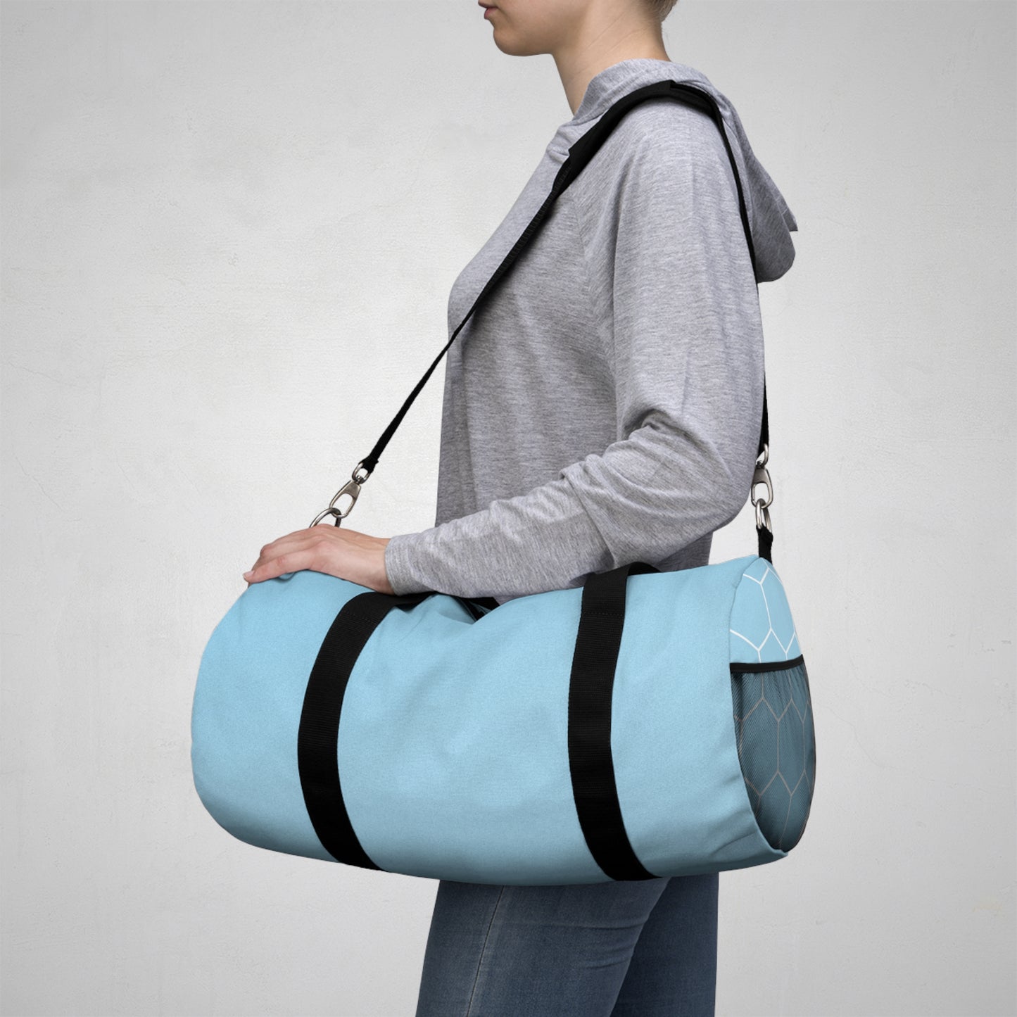 Stylish Blue Duffel Bag for Gym, Travel & Everyday Use