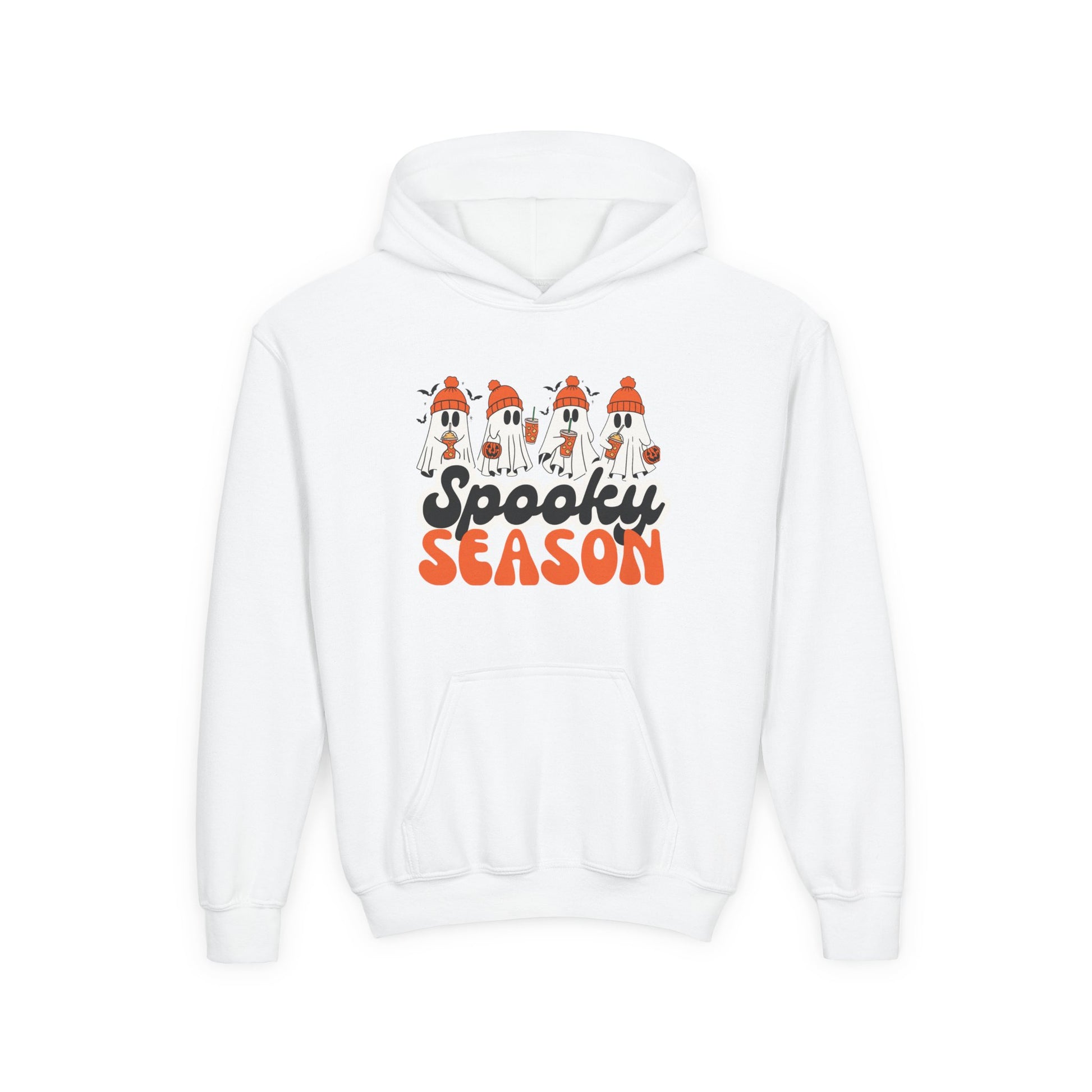 Spooky Season Youth Hoodie – Cozy Halloween & Fall Sweatshirt for Kids