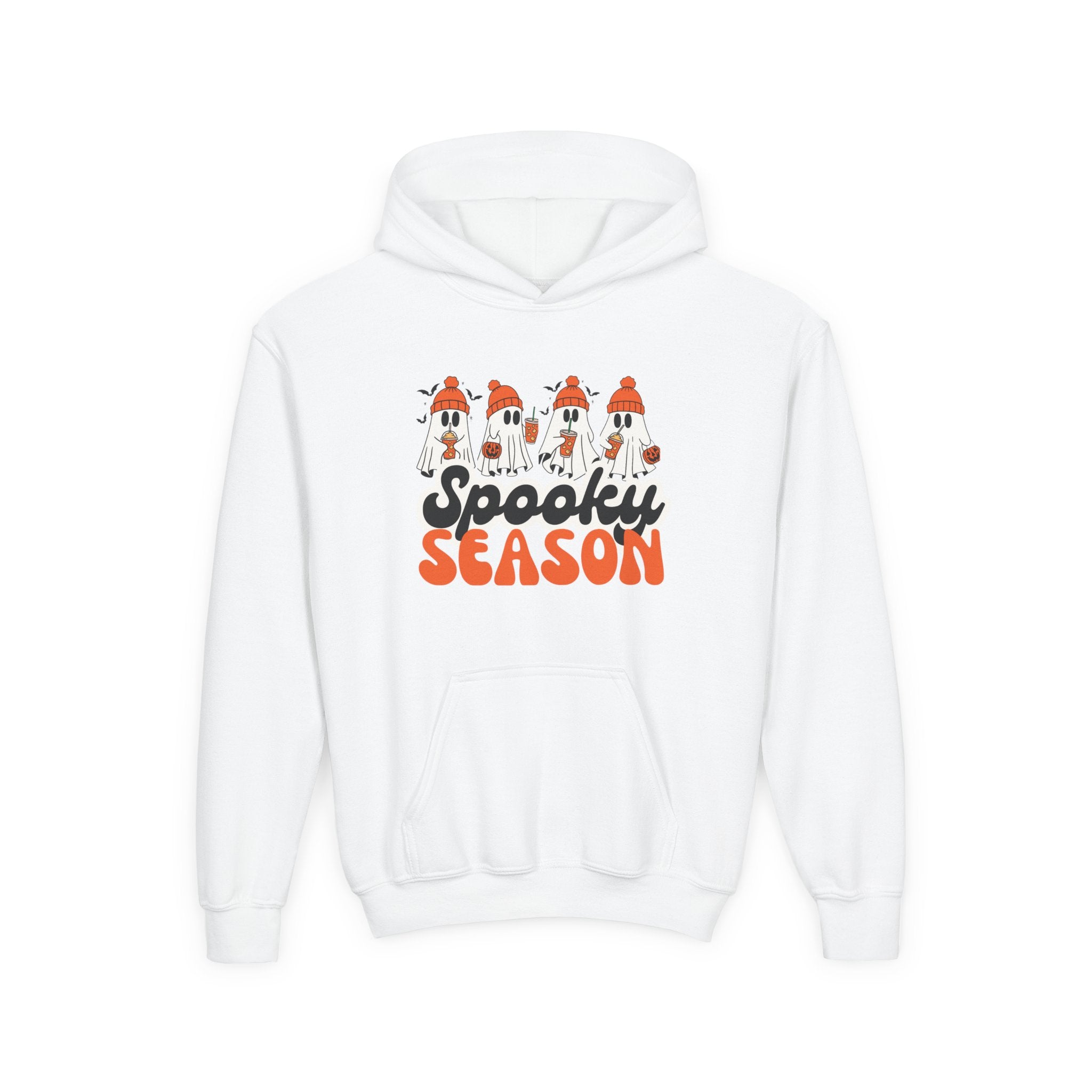 Spooky Season Youth Hoodie – Cozy Halloween & Fall Sweatshirt for Kids