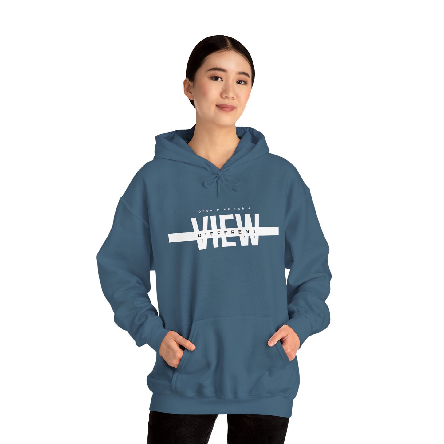 "View Different" Unisex Heavy Blend Hooded Sweatshirt - Embrace Your Perspective