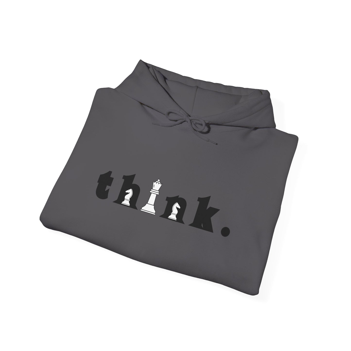 Think. Unisex Heavy Blend™ Hoodie - Inspirational Chess Design