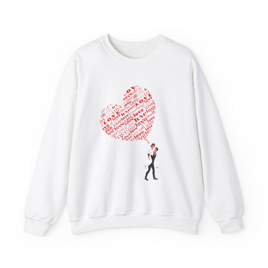 Romantic Love Heart Unisex Crewneck Sweatshirt