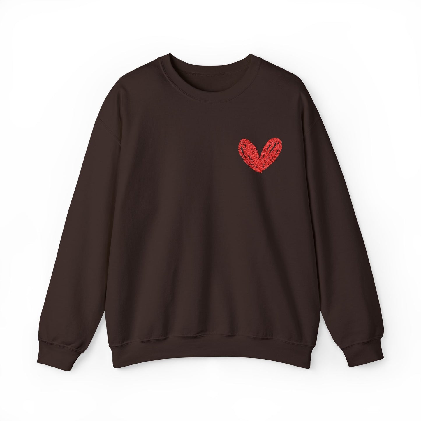 Cozy Heart Crewneck Sweatshirt - Perfect for Valentine's Day and Everyday Comfort