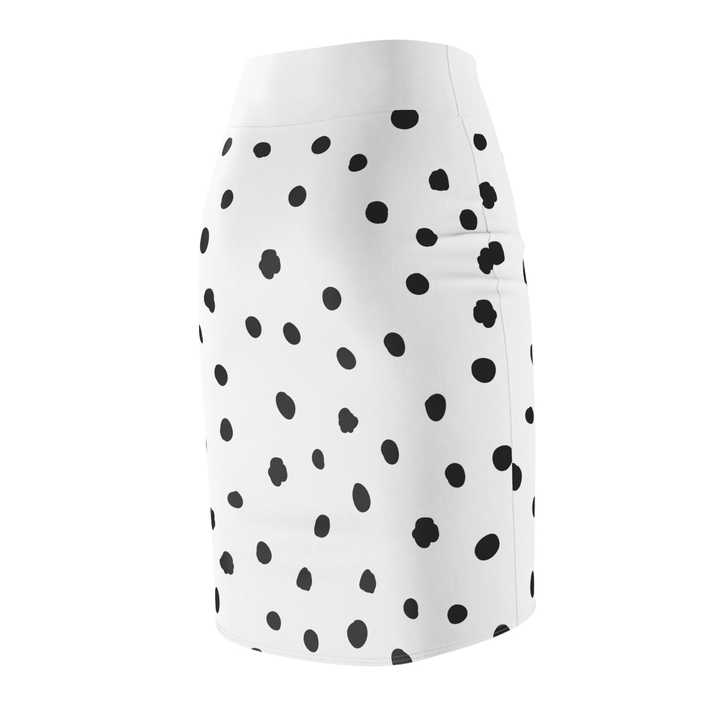 Chic Polka Dot Women's Pencil Skirt - Stylish Office & Casual Wear