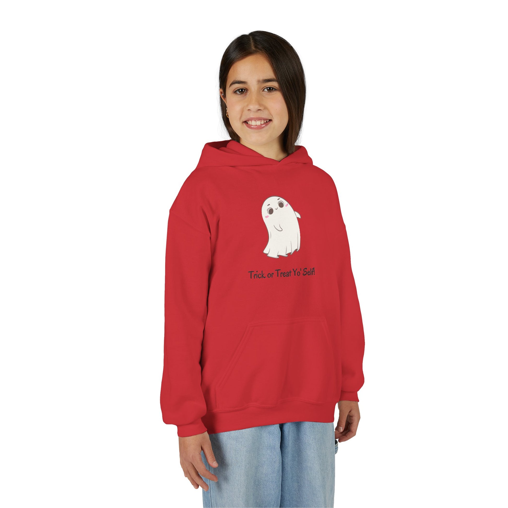 Ghost Hoodie for Kids – Halloween Sweatshirt, Fun Fall Gift