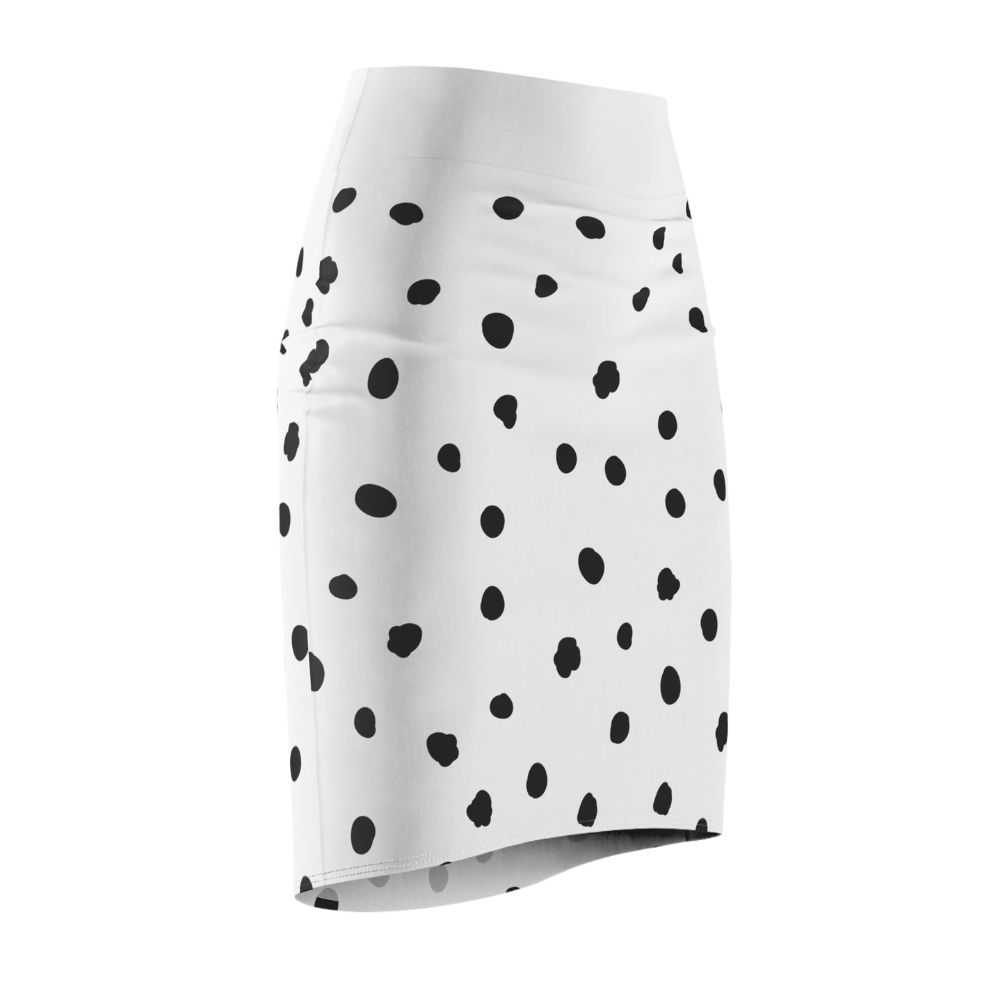 Chic Polka Dot Women's Pencil Skirt - Stylish Office & Casual Wear