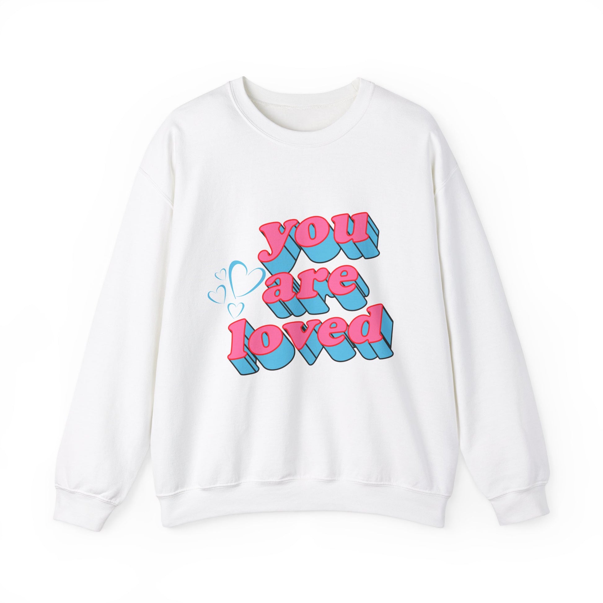 You Are Loved Unisex Heavy Blend™ Crewneck Sweatshirt - Cozy Message for Supportive Soul