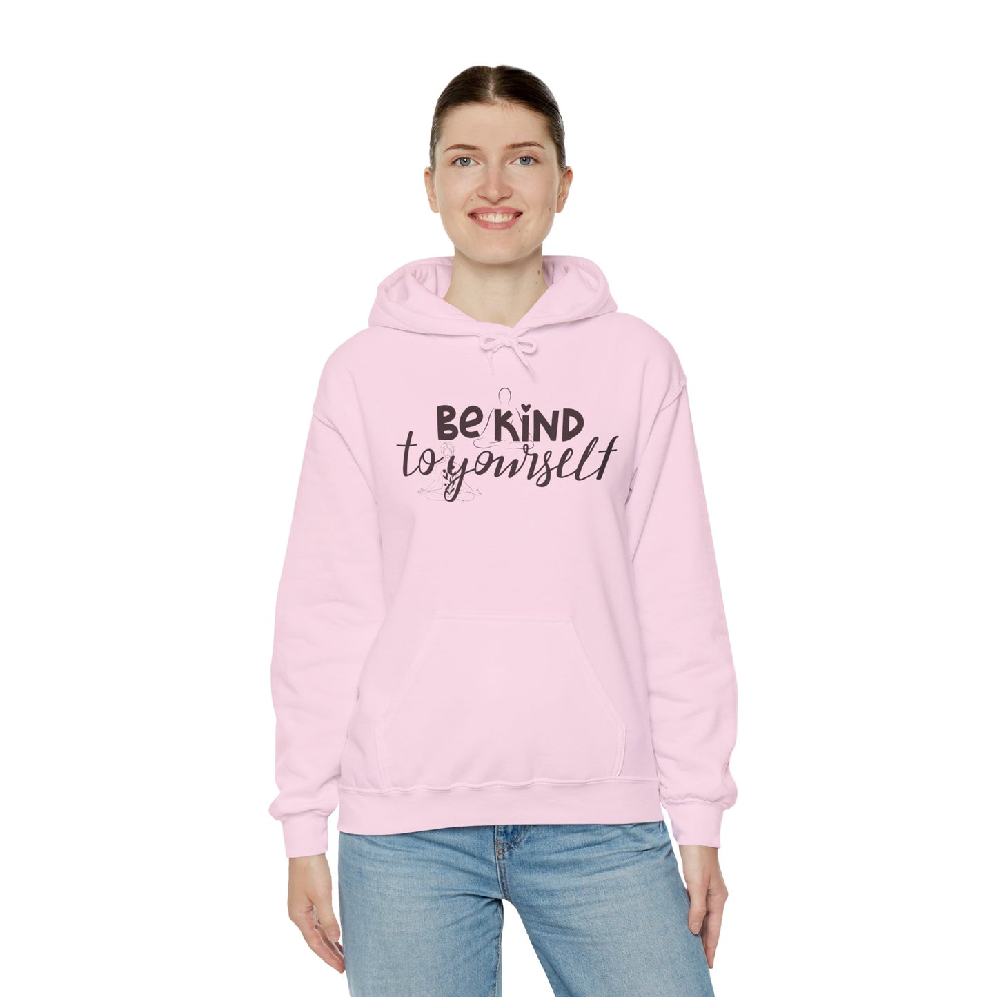 Be Kind to Yourself Floral Hoodie - Comfort & Inspiration for Everyday Wear