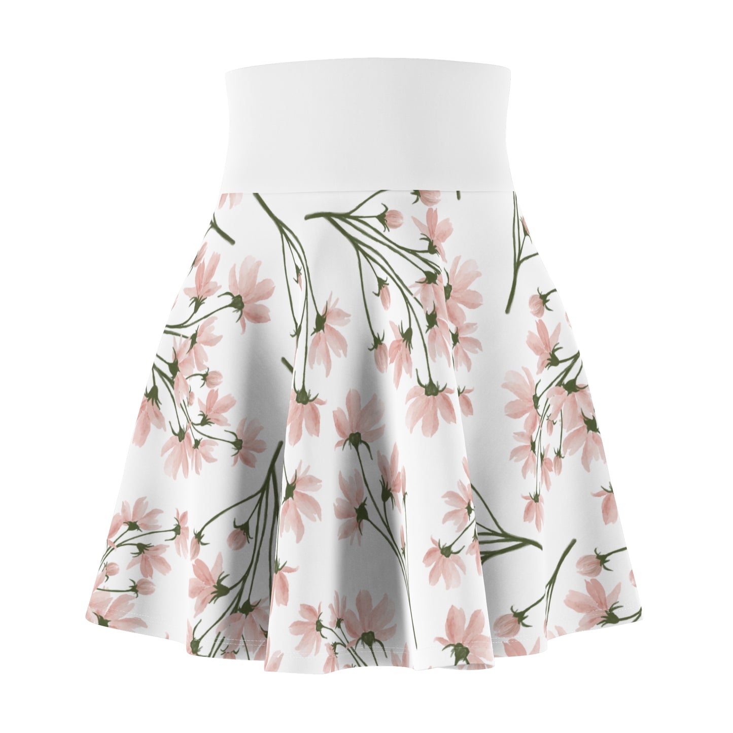 Floral Women's Skater Skirt - Perfect for Spring and Summer Fashion